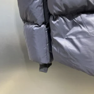 Replica Prada Down Jacket Grey Hooded Puffer Reps - RepLuxe