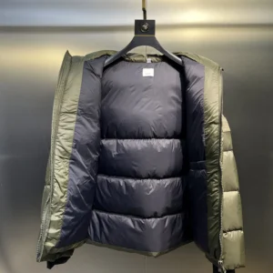 Replica Prada Down Jacket Olive Green Hooded Reps - RepLuxe
