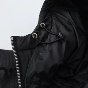 Replica Gucci Monogram Down Jacket Black Hooded Reps - RepLuxe