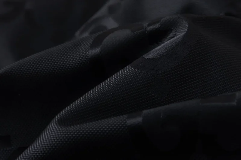 Replica Gucci Monogram Down Jacket Black Snap Button Reps - RepLuxe