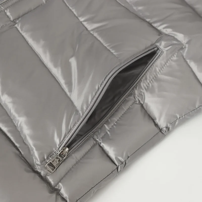 Replica Moncler Acorus Stand Collar Down Jacket Grey Reps - RepLuxe