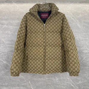 Replica Gucci Classic GG Down Jacket Beige Monogram Reps - RepLuxe