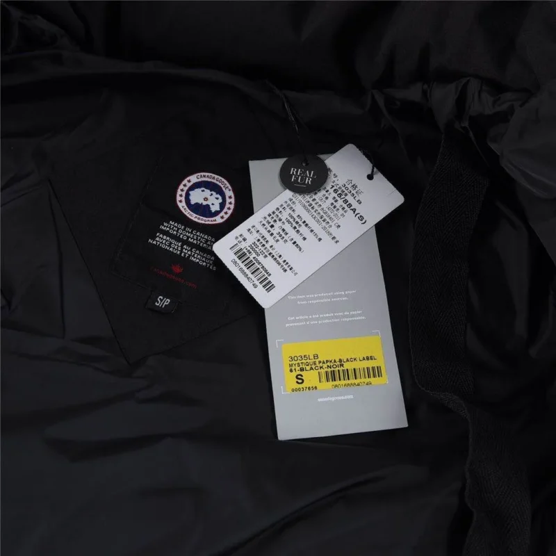 Replica Canada Goose Mystique 3035LB Black Parka Reps - RepLuxe