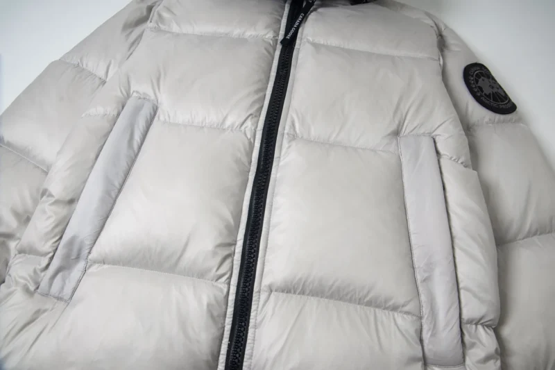 Replica Canada Goose Crofton G122 Light Grey Hooded Jacket Reps - RepLuxe