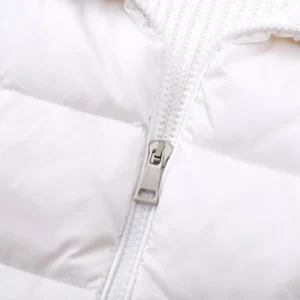 Replica Moncler M30 Knit Down Jacket White Reps - RepLuxe