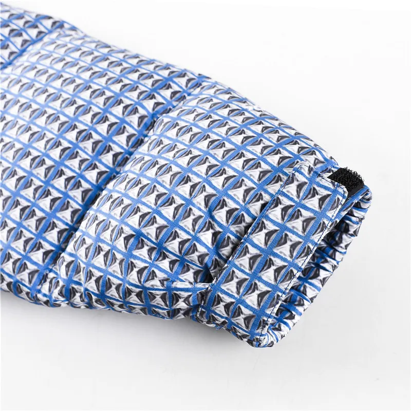 Replica Supreme TNF Studded Logo Hooded Puffer Blue Reps - RepLuxe