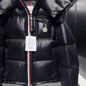 Replica Moncler Montbeliard Down Jacket Black Short Reps - RepLuxe