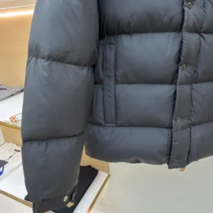 Replica Moncler Maya Down Jacket Black Hooded Reps - RepLuxe