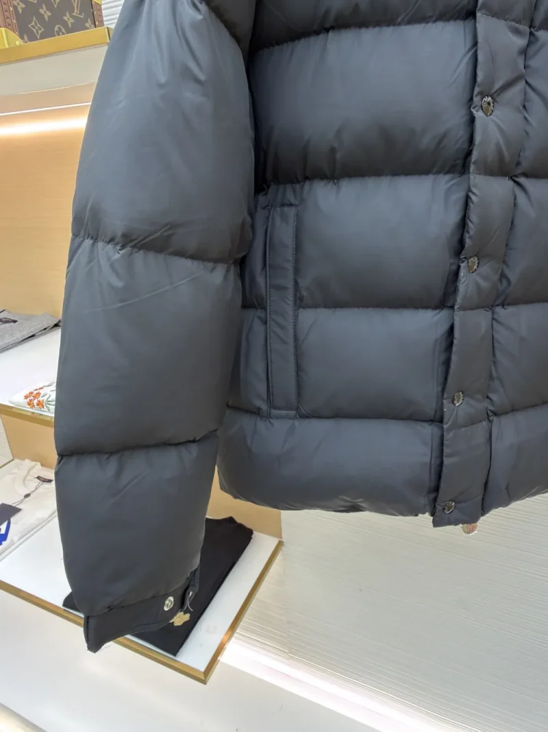 Replica Moncler Maya Down Jacket Black Hooded Reps - RepLuxe