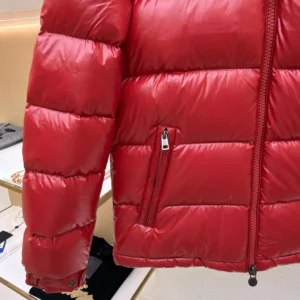 Replica Moncler Maya Down Jacket Red Hooded Reps - RepLuxe