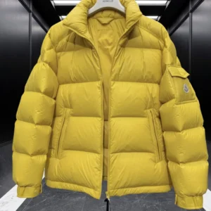 Replica Moncler Levitha Down Jacket Yellow Quilted Reps - RepLuxe