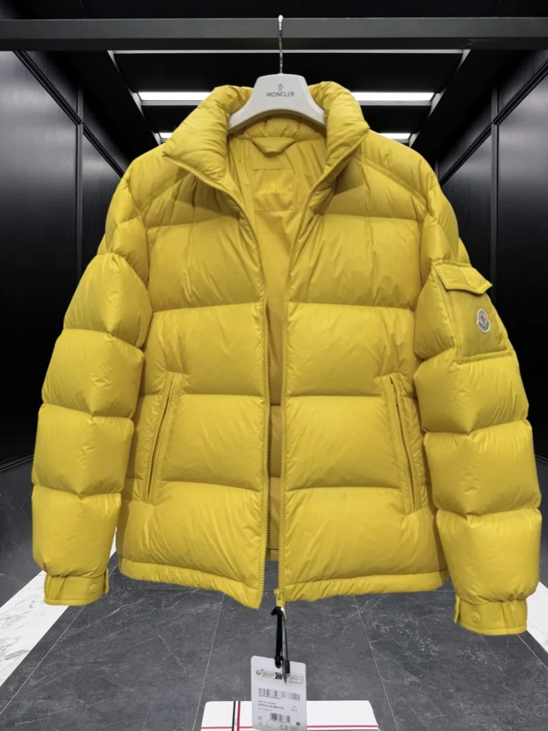 Replica Moncler Levitha Down Jacket Yellow Quilted Reps - RepLuxe