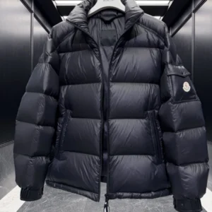 Replica Moncler Levitha Down Jacket Black Short Reps - RepLuxe