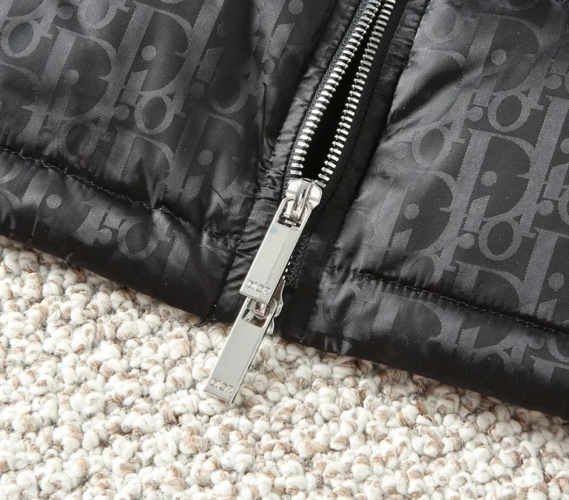 Replica Dior Knit Down Jacket Black Quilted Reps - RepLuxe