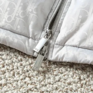 Replica Dior Knit Down Jacket White Unisex Reps - RepLuxe
