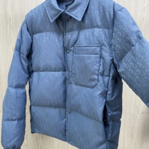 Replica Dior CD Classic Down Jacket Blue Quilted Reps - RepLuxe