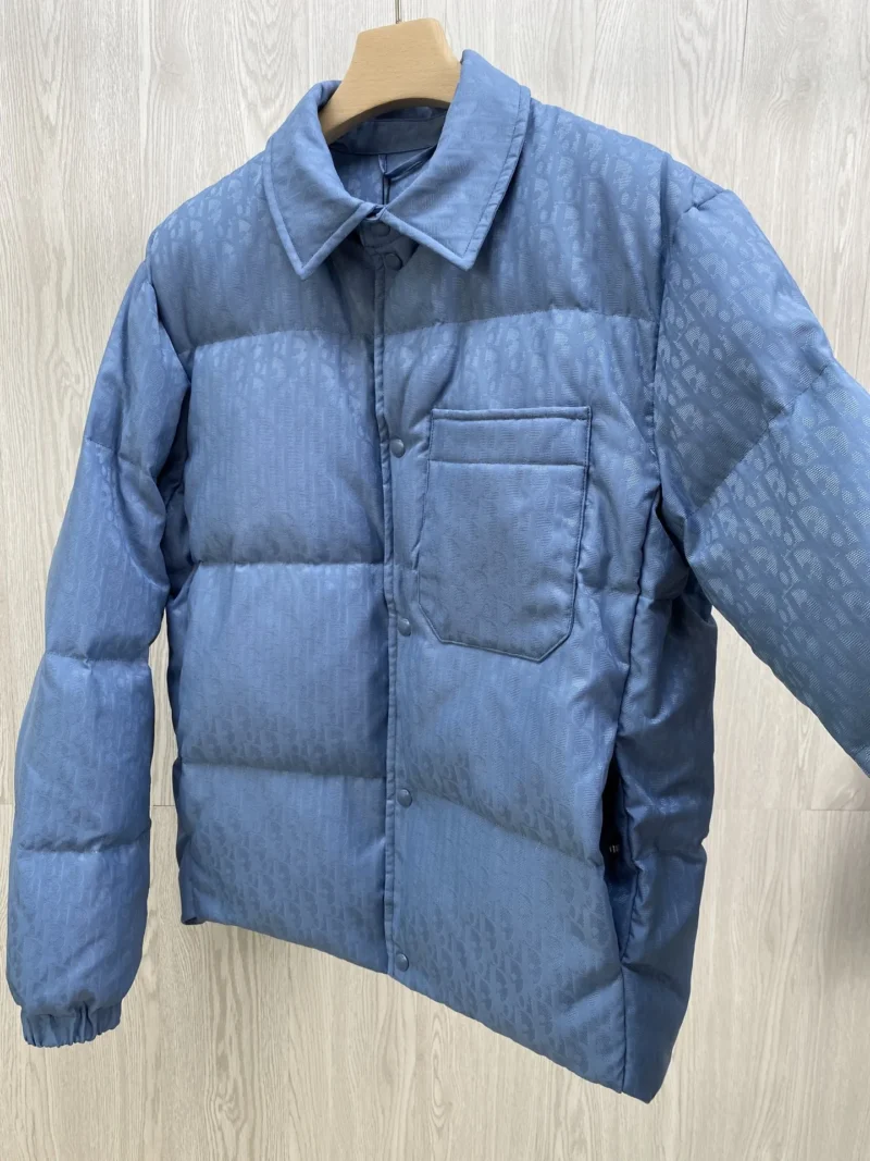 Replica Dior CD Classic Down Jacket Blue Quilted Reps - RepLuxe