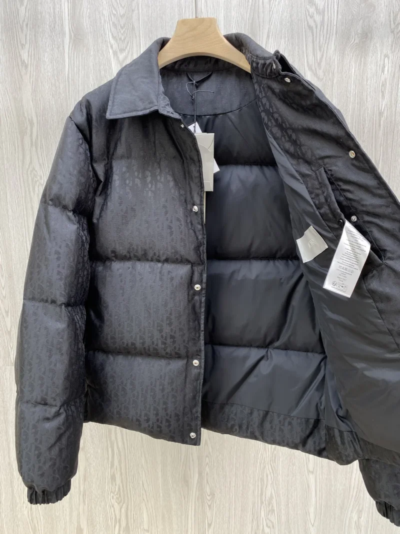 Replica Dior CD Classic Down Jacket Black Quilted Reps - RepLuxe