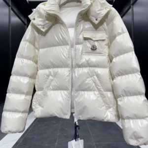 Replica Moncler Andro Short Down Jacket Cream Reps - RepLuxe