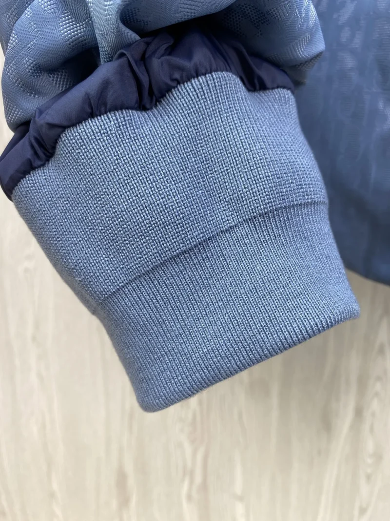 Replica Dior CD Classic Down Jacket Blue Oblique Reps - RepLuxe