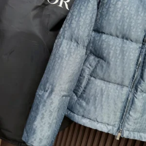 Replica Dior Down Jacket Blue Logo Series Reps - RepLuxe