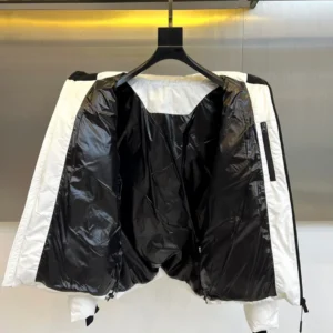 Replica Dior Glacier Down Jacket White Hooded Reps - RepLuxe
