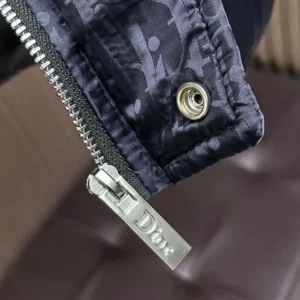 Replica Dior Winter Down Jacket Blue Monogram Puffer Reps - RepLuxe