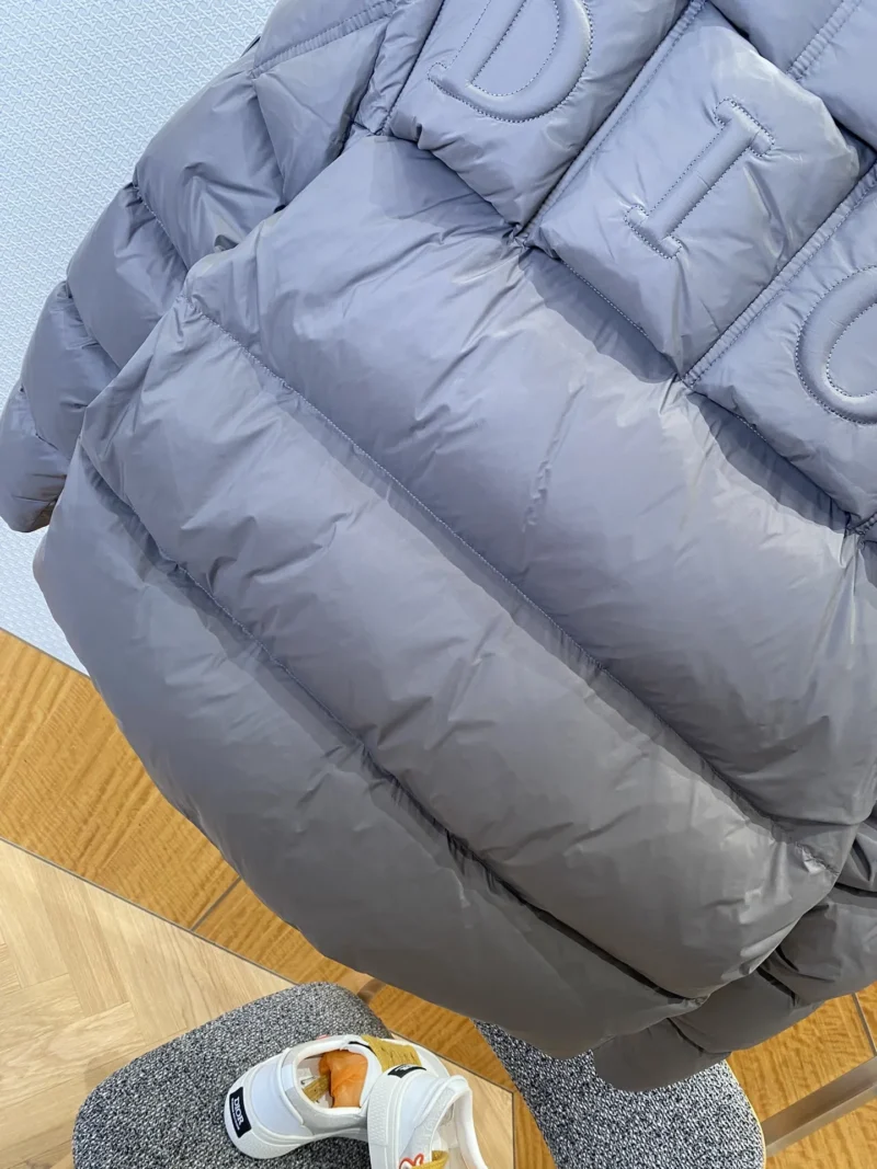 Replica Dior Stand Collar Down Jacket Gray Reps - RepLuxe