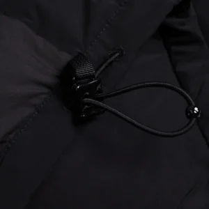 Replica LOUIS VUITTON Down Jacket Black Hooded Reps - RepLuxe