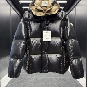 Replica Moncler Parana Black Glossy Jacket Reps - RepLuxe