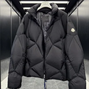 Replica Moncler Vardar Down Jacket Black Quilted Reps - RepLuxe