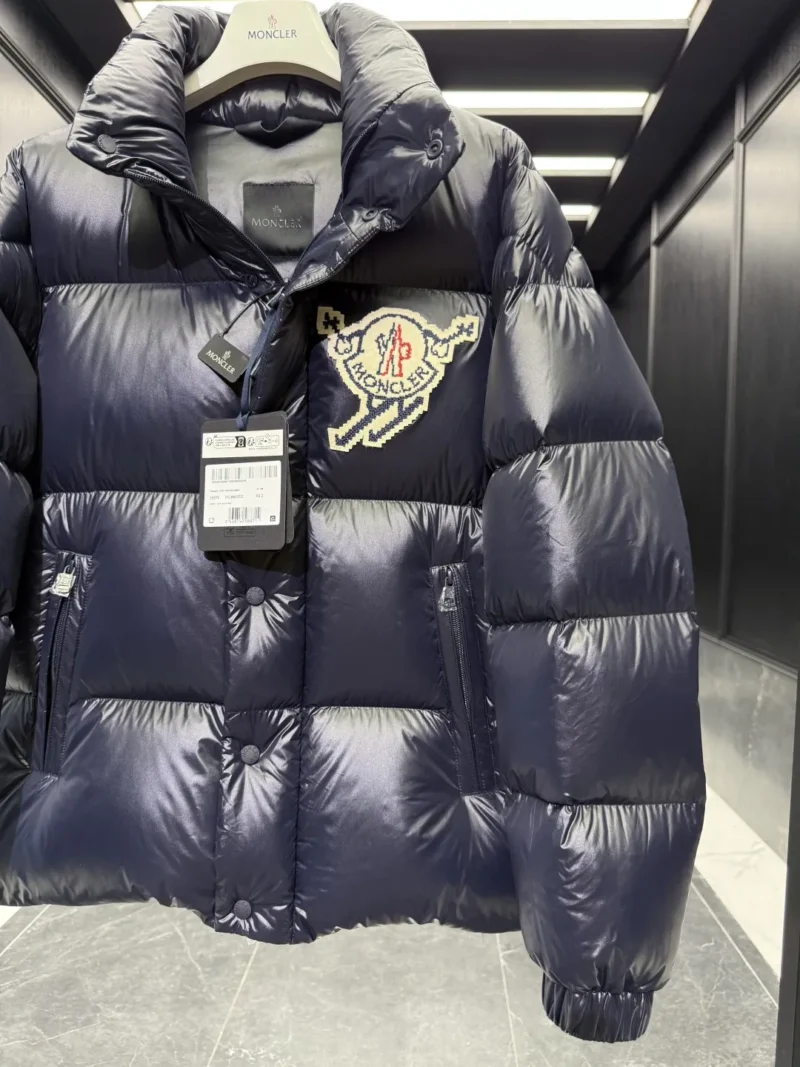 Replica Moncler Leste Down Jacket Blue Short Reps - RepLuxe