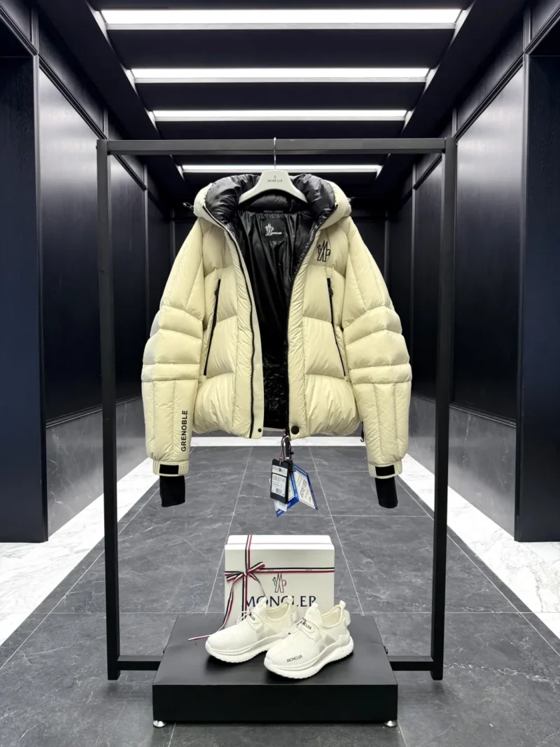 Replica Moncler Grenoble Cherferie Down Jacket Ivory Casual Reps - RepLuxe