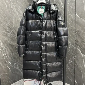 Replica Moncler Hanoverian Long Down Jacket Black Reps - RepLuxe