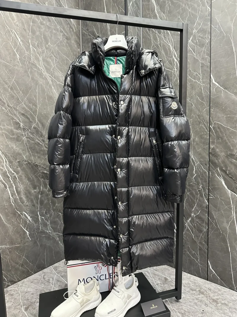 Replica Moncler Hanoverian Long Down Jacket Black Reps - RepLuxe