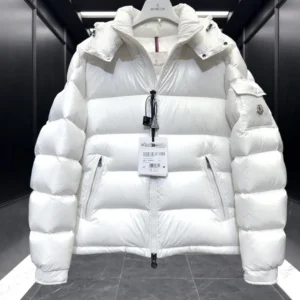 Replica Moncler Maya Down Jacket White Short Reps - RepLuxe