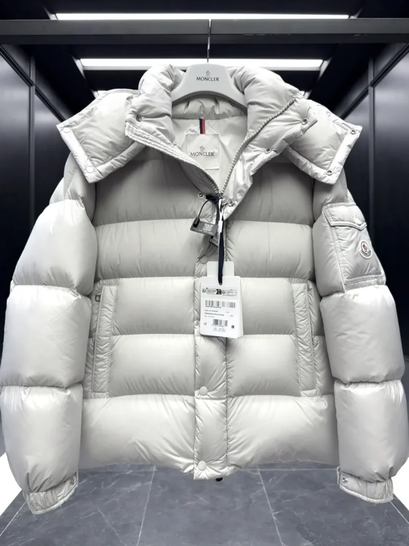 Replica Moncler Maya 70 Down Jacket Pearl Grey Reps - RepLuxe