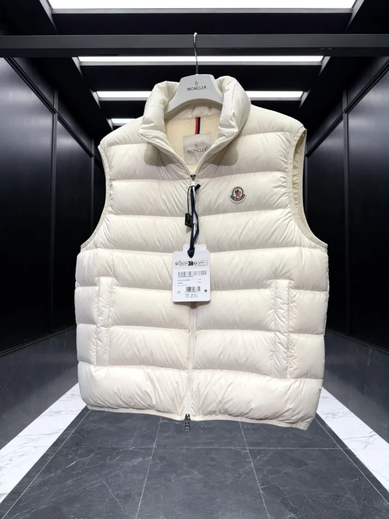 Replica Moncler Contrin Down Vest Beige Regular Reps - RepLuxe