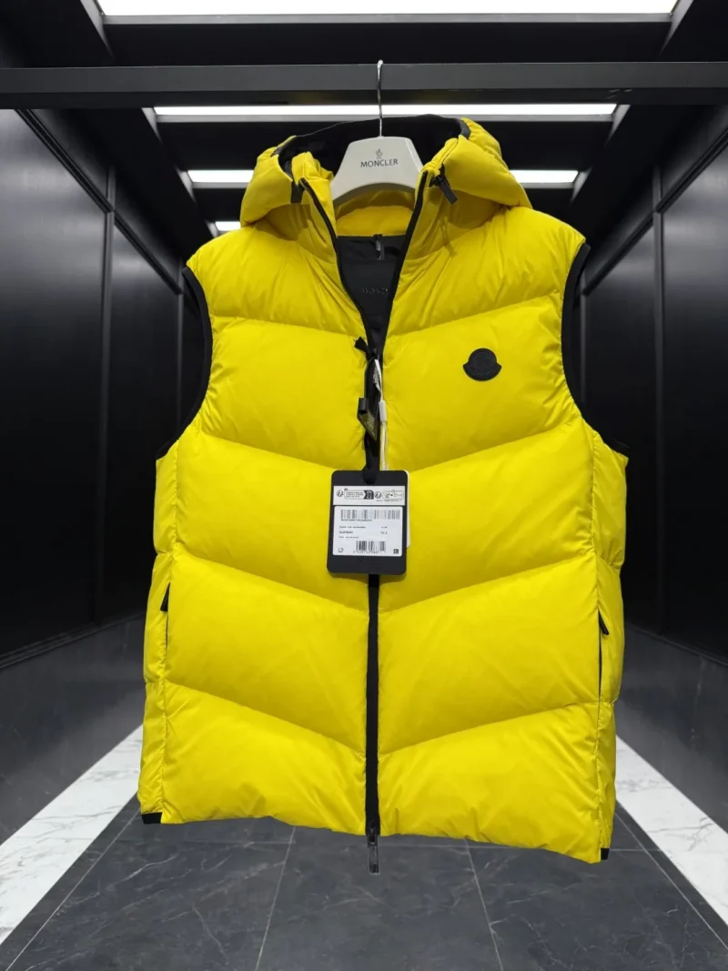 Replica Moncler Guersac Quilted Vest Yellow Sleeveless Reps - RepLuxe