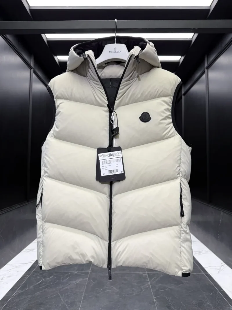 Replica Moncler Guersac Down Vest Cream Quilted Reps - RepLuxe