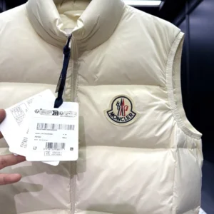 Replica Moncler Almaz Down Vest Cream Quilted Reps - RepLuxe
