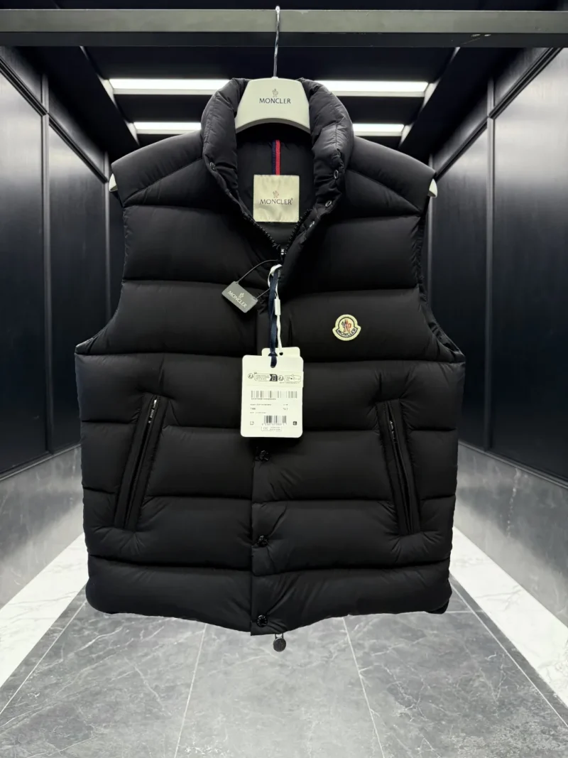 Replica Moncler Tibb Vest Black Matte Finish Reps - RepLuxe