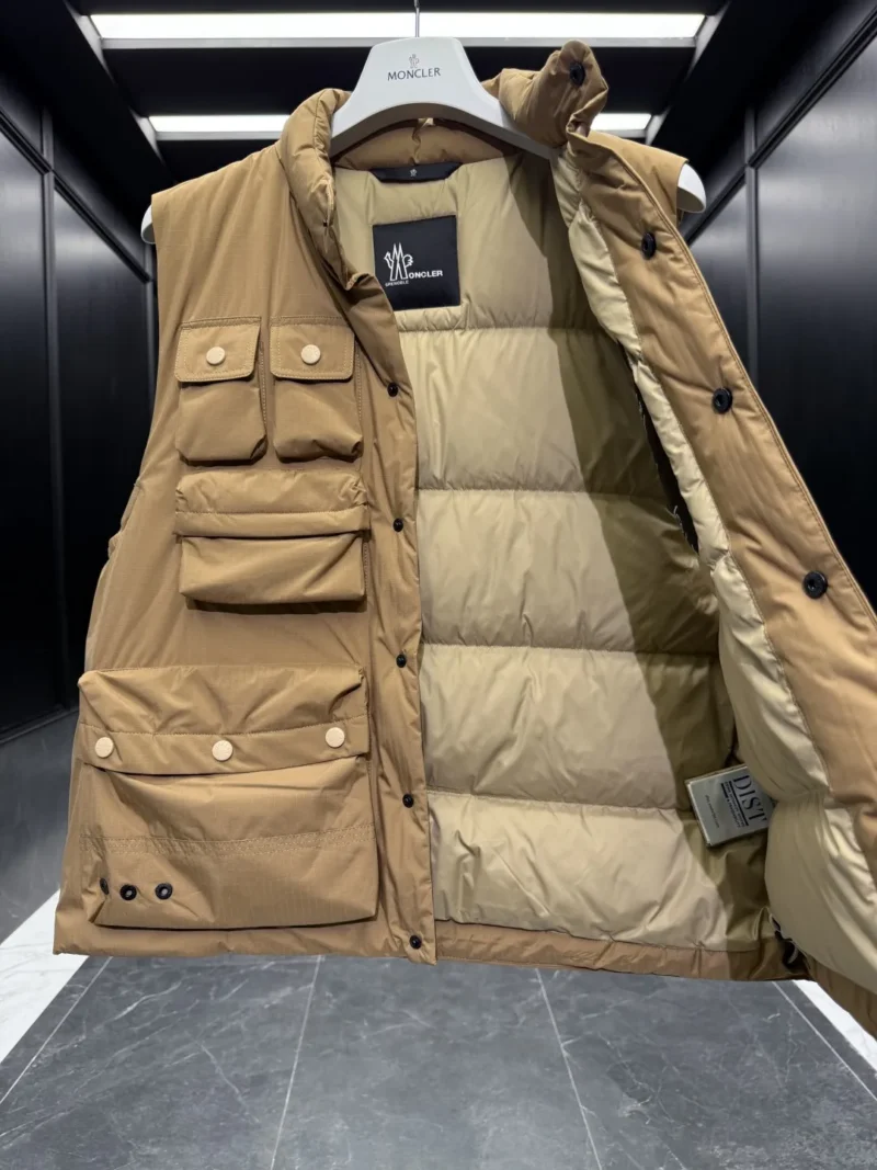 Replica Moncler Grenoble Tongass Vest Beige Outdoor Reps - RepLuxe