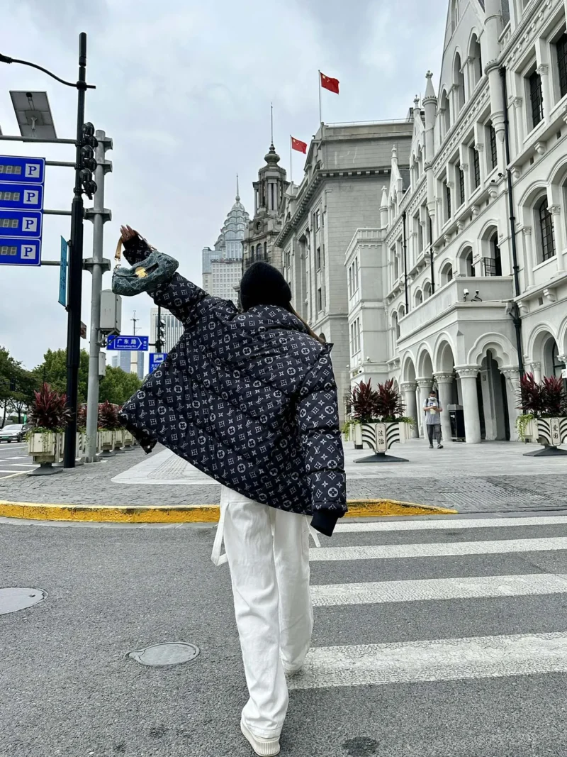 Replica LOUIS VUITTON SS22 Monogram Puffer Jacket Black Reps - RepLuxe