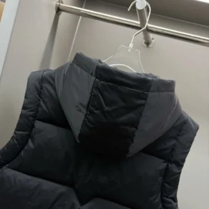 Replica Prada Hooded Down Vest Black Quilted Reps - RepLuxe