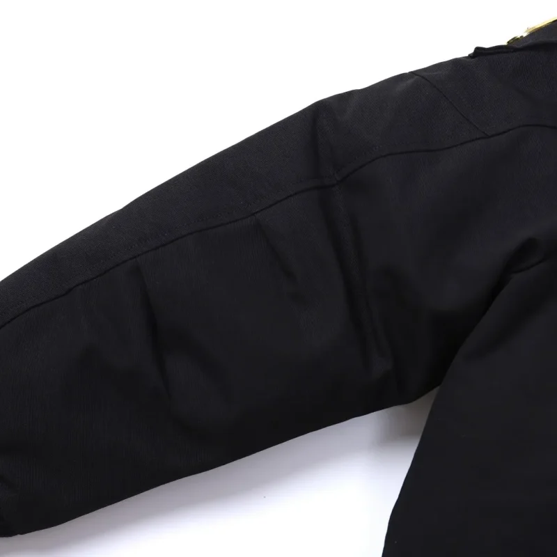 Replica Moose Knuckles Gold Scissor Jacket Black Bomber Reps - RepLuxe