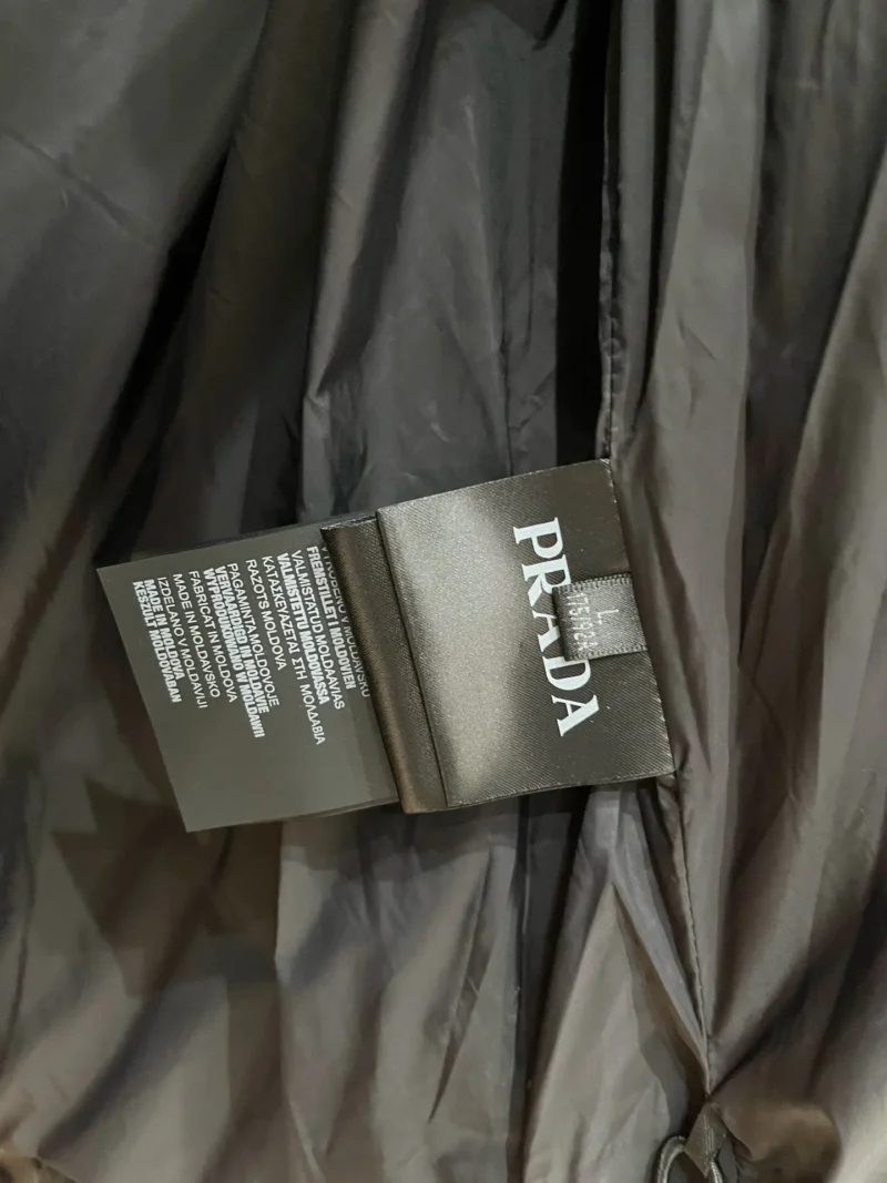 Replica Prada P500 Black Down Jacket Hooded Reps - RepLuxe