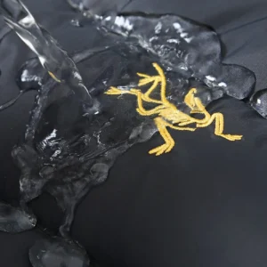 Replica Arc'teryx Thorium AR Down Jacket Black Gold Reps - RepLuxe