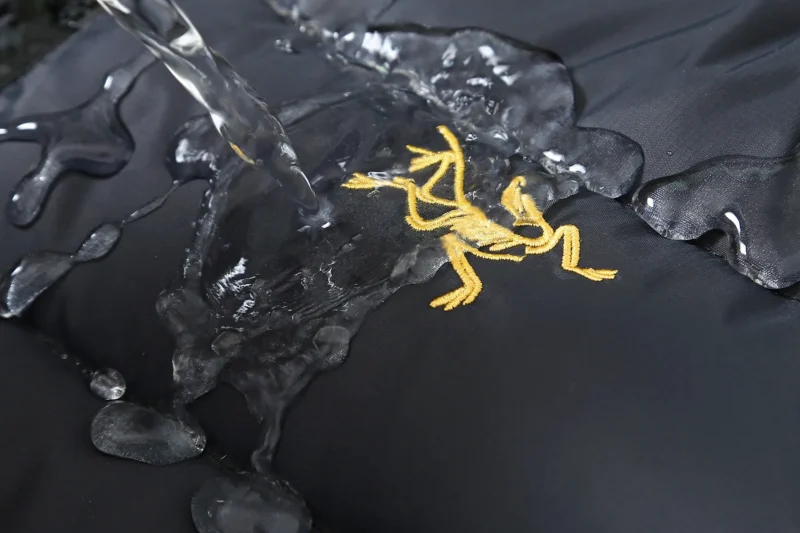 Replica Arc'teryx Thorium AR Down Jacket Black Gold Reps - RepLuxe