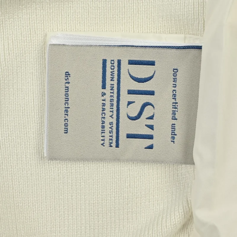 Replica Moncler Knit Down Jacket White Stand Collar Reps - RepLuxe